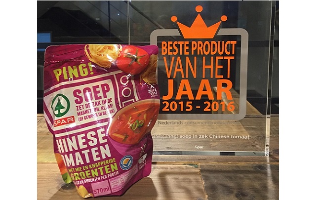 Best Product of the year 2015-2016 – Stand-up pouch SPAR Chinese Tomato